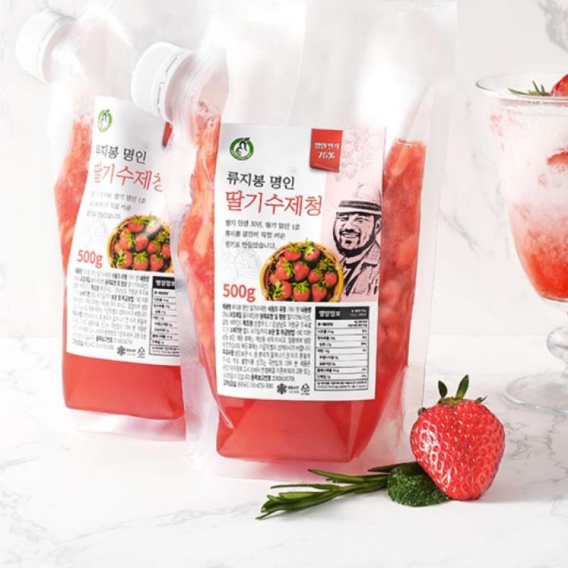 (11/7부터 순차출고)[봉팜푸드] 명인 딸기 수제청 500g/1kg/3kg